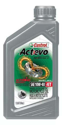 Aceite Castrol Actevo Semi Sintetico 4T 10W-40 946Ml - ZONABIKER LA 21