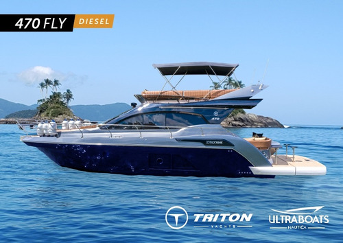 Lancha Triton 470 Fly || Zero || Diesel