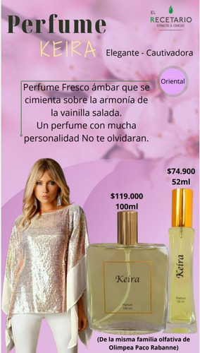 Perfume Keira - mL a $1309