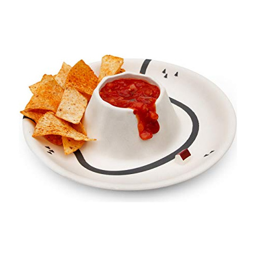 Volcano Novedad Platos Mesa De Refrigerios | Bol Para Chips 