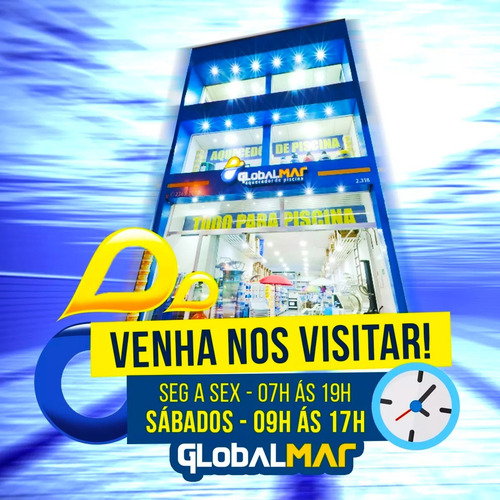 Kit Completo Piscinas Alvenaria Bomba Filtro Aspiração Refle