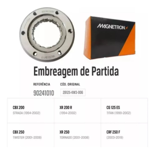 Placa Embreagem Partida Crf 230 R Ano 03 Á 19 - Magnetron