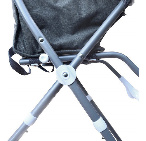 Imagen 7 de 7 de Silla De Comer Bebe Super Plegable Mega Baby Viena Nombre Del Diseño Viena Color Gris Oscuro