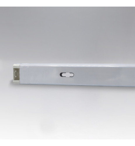 Paquete de 10 piezas Gabinete Canaleta Doble T8 120cm Wga-001 Estructura Blanco