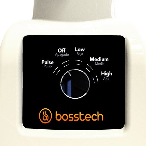 Licuadora 750w Vidrio 2l Perilla 3vel Bosstech B3 Beige
