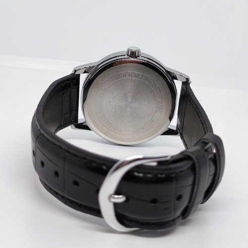 Imagen 8 de 10 de Reloj Cuero Hombre Negro Mtp-v002l-1b