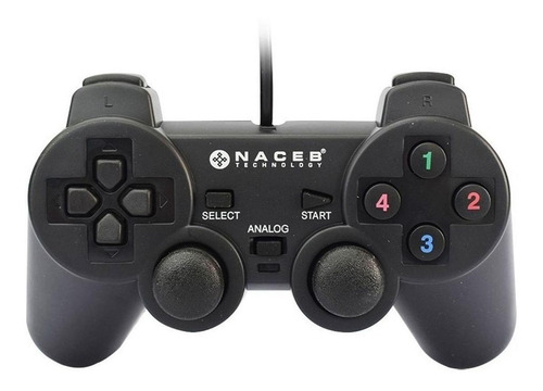 Imagen 1 de 3 de Control joystick Naceb NA-0917 negro