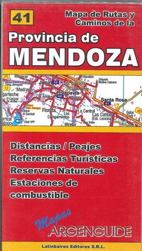 Mapa De Rutas Y Caminos De La Provincia De Mendoza, De Sin . Editorial Argenguide, Tapa Blanda, Edición 1 En Español