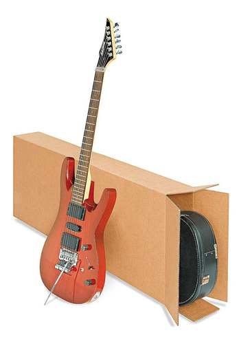 Cajas De Cartón Prueba 125kg Spc Guitarras 46x15x114cm-5/paq