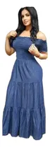 Comprar Vestido De Mezclilla Largo, Maxi Vestido Mezclilla Ligado