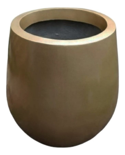 Maceta De Fibra De Vidrio Mod. Grecia Jumbo 54/65/75/47 1pz Oro Grecia