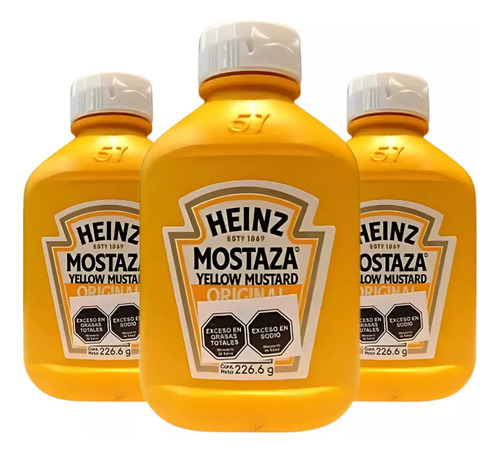 Mostaza Heinz 227 Pack X 3