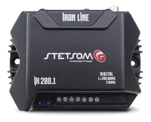 Amplificador Stetsom Iron Line Ir280.1 280w 2 Ohms - 1 Canal