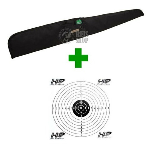 Kit 2 Capas - Capa P/ Carabina Espingarda Pressão + 40 Alvos