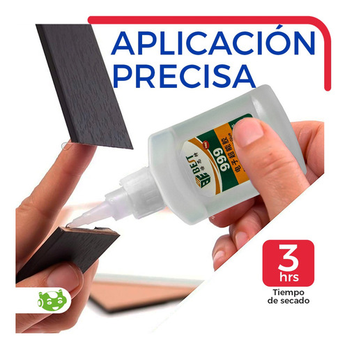 Pegamento Instantaneo Secado Rapido Electronica Metal 50g Color Transparente