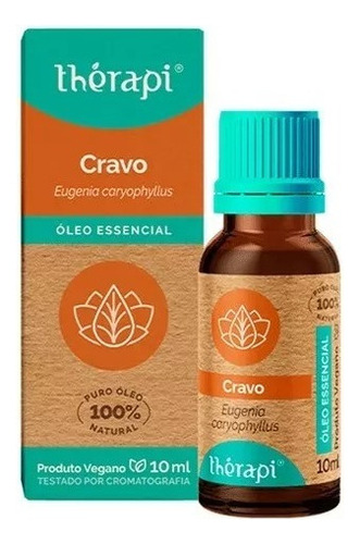 Óleo Essencial De Cravo 10ml - 100% Natural Thérapi