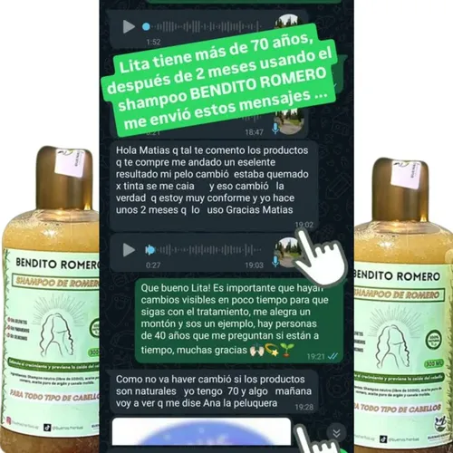 Anticaída, Crecimiento, Anti Caspa, Aceite Romero Cabello