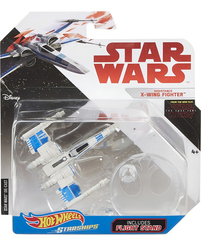Hot Wheels Vehículo Star Wars Nave Caza X-wing Resistencia