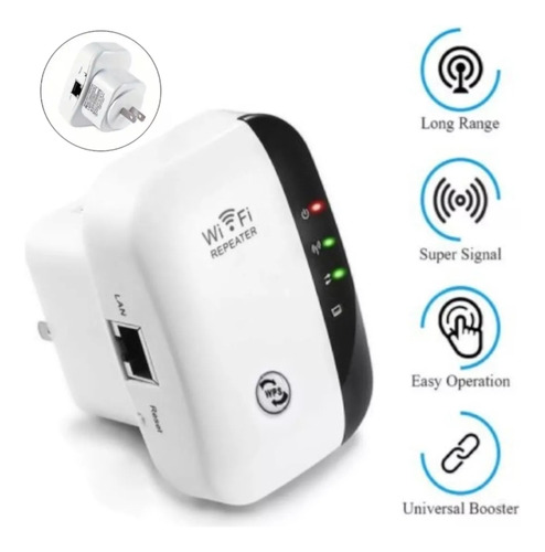 Repetidor Wifi Amplificador Extensor 300mbps Alto Alcance