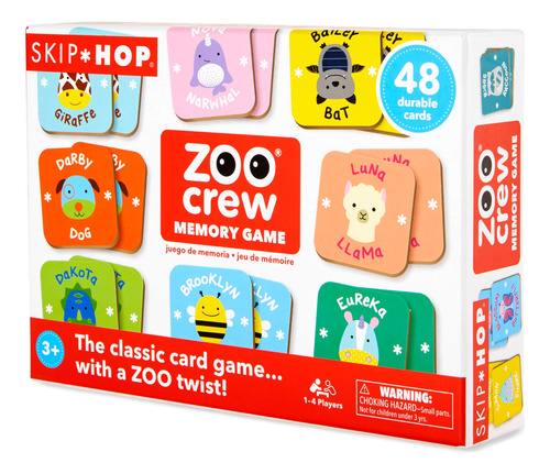 Skip Hop Toddler Memory Game, Zoo Crew