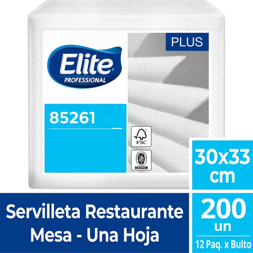 Servilleta Elite Restaurant 12 Paquetes X200 Unidades. 85261