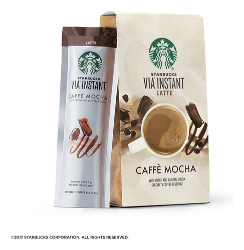 Starbucks Via Café Instantáneo, Mocha Latte, 5 Conde