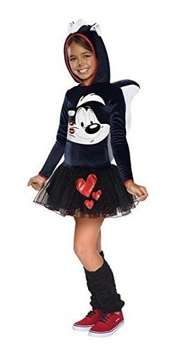 Rubie S Looney Tunes Pepe Le Pew Girls Traje Con Capuch...