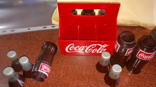 6 Botellitas De Coca Cola Didacticas Su Caja Coleccionables (Usado)