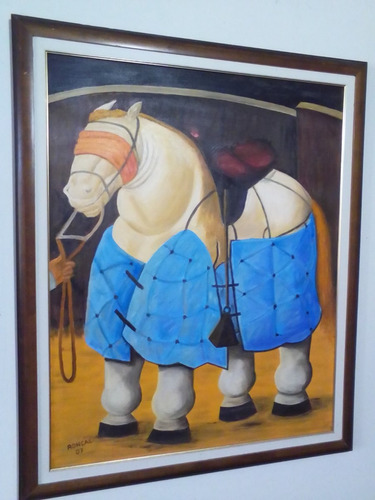 Hermosos Cuadros Grandes Al Oleo, Motivo Botero