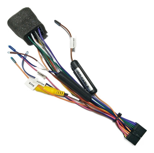 Arnés De Cableado Iso De 20 Pines For Coche 1/2din Con Cáma