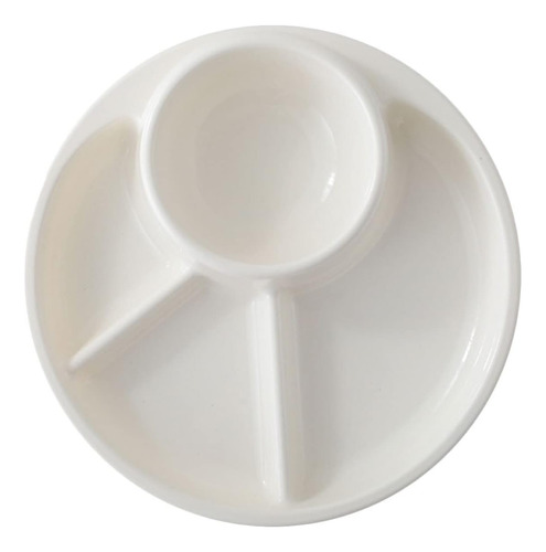 Plato Soporte Cabilock Compact, Secciones, White Nut Lunch S