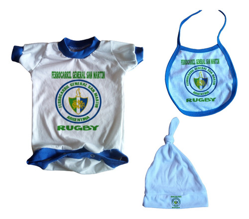 Set Bebe Body + Extras Rugby Ferrocarril General San Martin