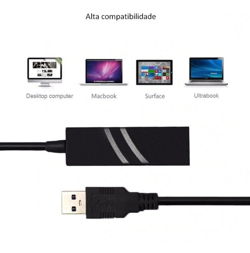 Imagem 8 de 8 de Adaptador Usb 3.0 Rede Rj45 Ethernet Gigabit 10/100/1000