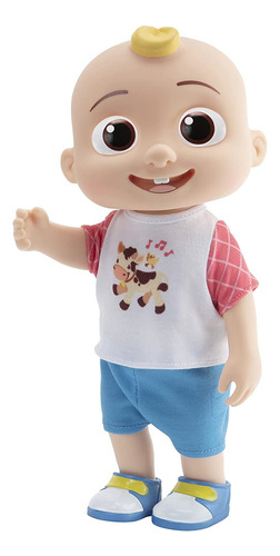 Cocomelon Muñeca Interactiva Jj De Lujo  Incluye Jj, Camisa,