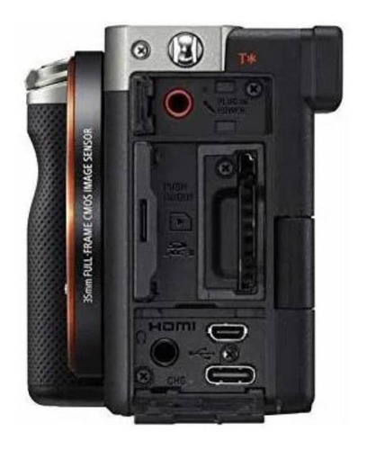 Sony Alpha 7C compacta color plateado