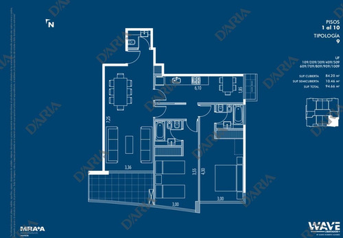 Wave · 3 Amb C Cochera. Full Amenities.