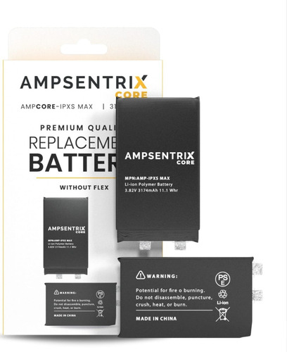 Batería Ampsentrix Core Para iPhone XS Max Sin Flex