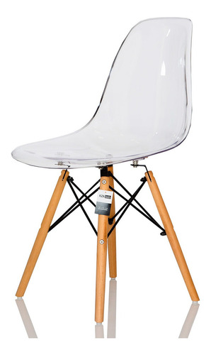 Cadeira Charles Eames Eiffel Acrílica Transparente Kzabela Cor da estrutura da cadeira Preto