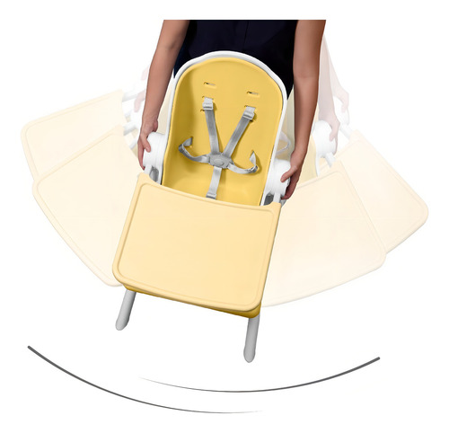 Silla Periquera Bebé Oribel Cocoon Z Elegante Y Reclinable Amarillo