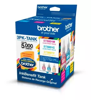 Tripack De Tintas Brother Bt-5001 Cyan + Magenta + Yellow