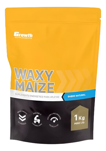 Waxy Maize Growth 1kg Suplemento Para Alto Desempenho Treino