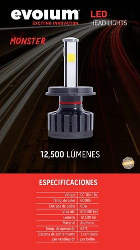 Focos Led Faros Kit Automotriz H1 H3 H7 H11 9005 9006 M4