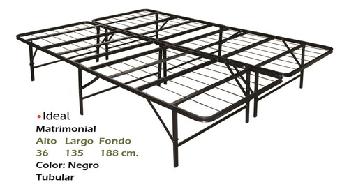 Base Para Cama Plegable Ideal Matrimonial Box Para Colchon T