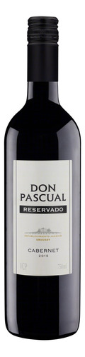 Vinho Uruguaio Tinto Seco Reservado Don Pascual Cabernet Sauvignon Juanicó Garrafa 750ml