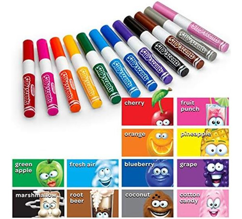 Marcadores Con Aromas Crayola Silly Scents X12u Pack X1