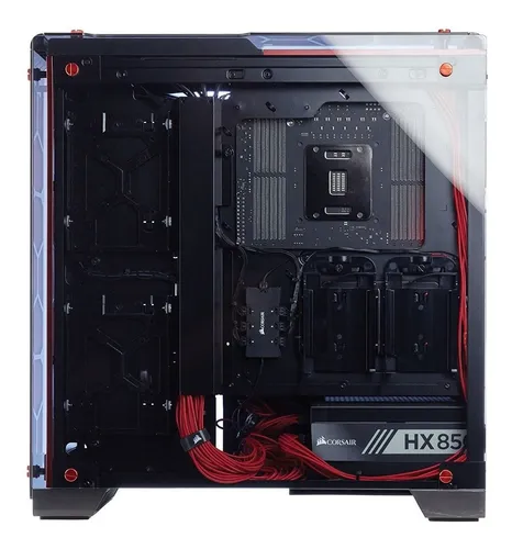 Corsair Crystal 570x Rgb Red Torre Para Computador Pc Case