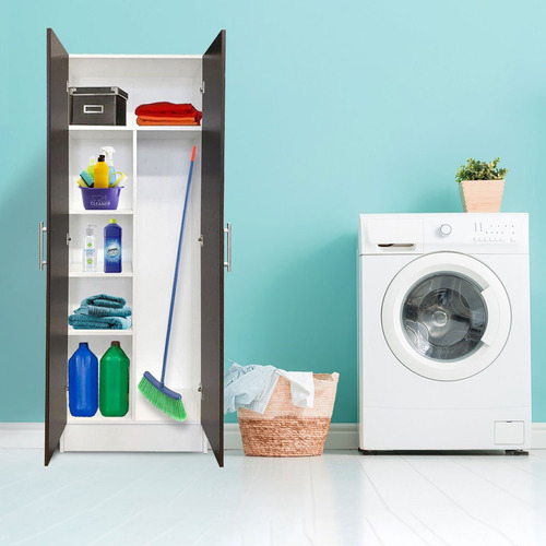 Imagen 2 de 8 de Escobero Despensero 1.80 2 Puertas Maxi Organizador Cocina #