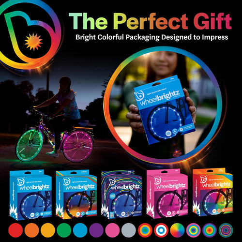 Luces Led Brightz Para Ruedas De Bicicleta, Paquete De 2 ...