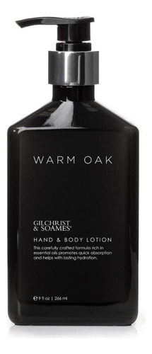 Gilchrist & Soames Warm Oak Loción Para Manos Y Cuerpo, 9 .