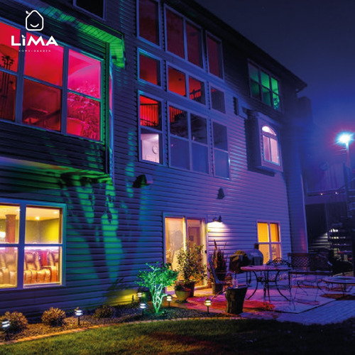 Imagen 5 de 9 de Reflector Led Rgb 30w Exterior 16 Colors Control Remoto Ip65